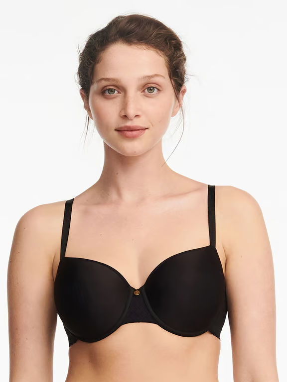 Chantelle | Lucie Lace Comfort - Lucie Lace Sexy Comfort T-Shirt Bra Black - 1
