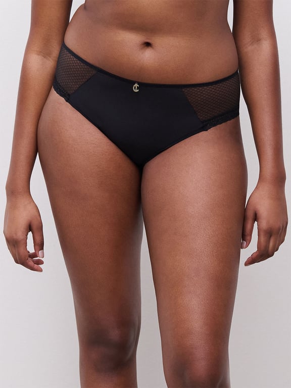 Romance Mid Rise Bikini Black - 0