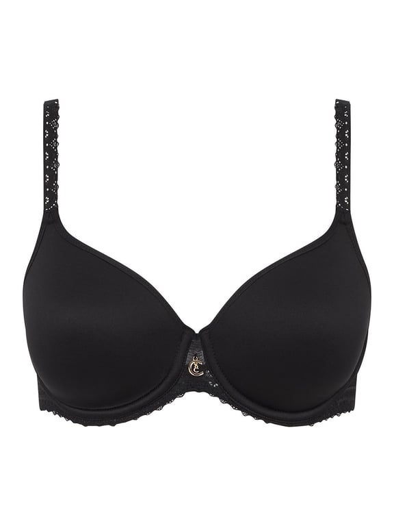 Romance Lightweight T-Shirt Bra Black - 1