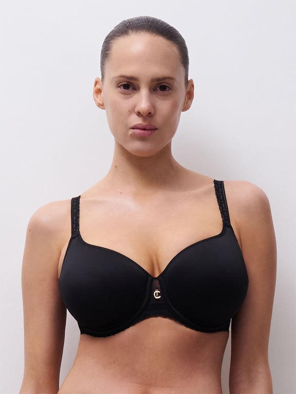Romance Lightweight T-Shirt Bra Black - 0