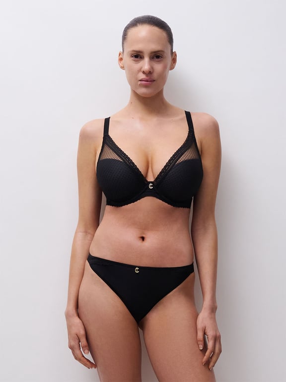 Romance Plunge Contour Bra Black - 5