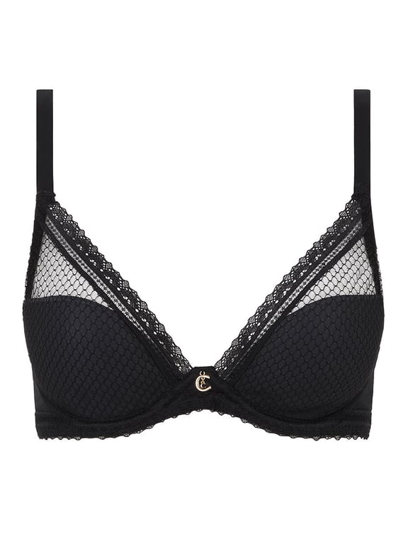 Chantelle | ROMANCE - Romance Plunge Contour Bra Black - 2