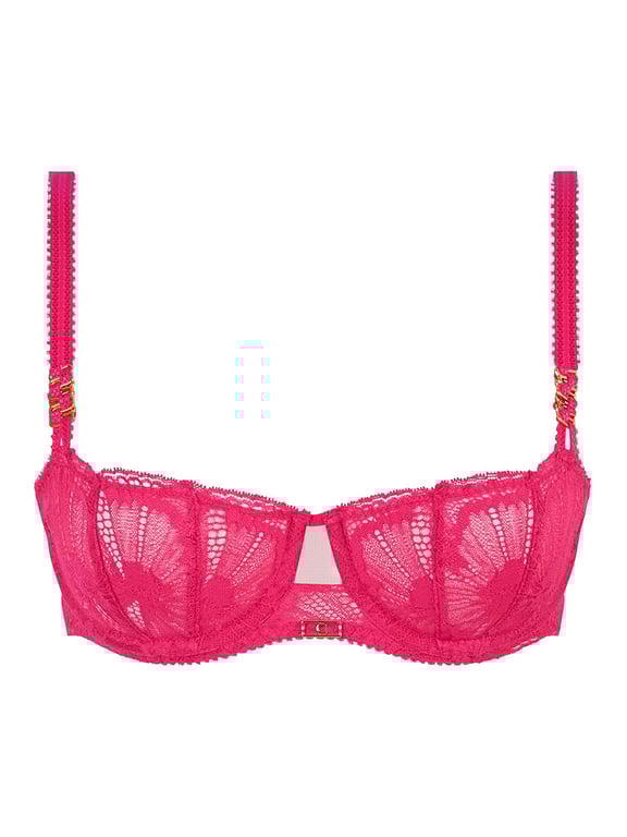 Muse Lace Unlined Demi Bra Lipstick - 1