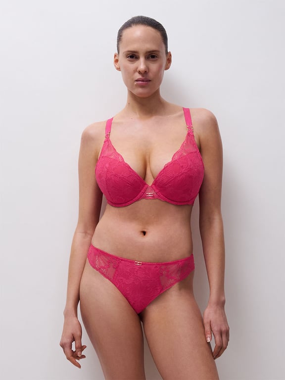 Muse Lace Push-Up Bra Lipstick - 4