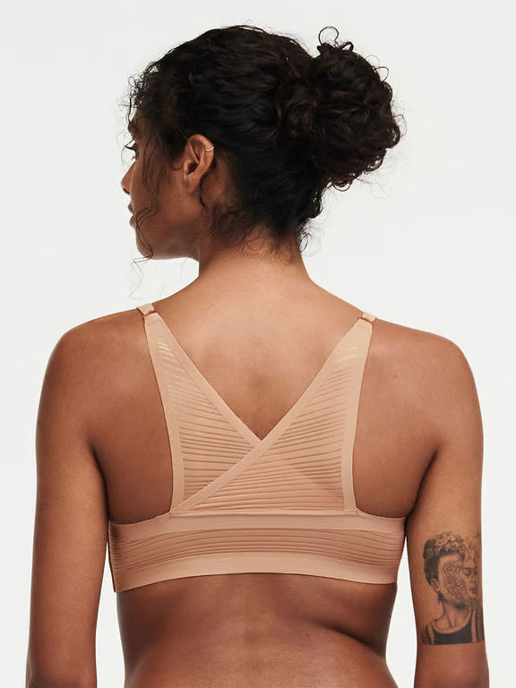 SoftStretch Sheer Bralette Clay Nude - 1