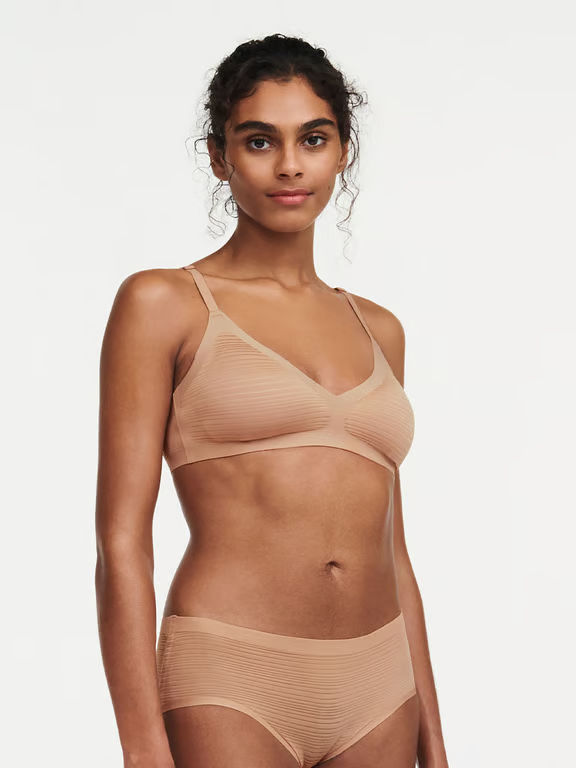 SoftStretch Sheer Bralette Clay Nude - 2