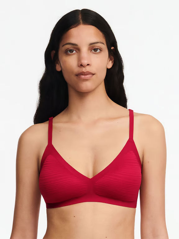 Chantelle | Softstretch Stripes - SoftStretch Sheer Bralette Passion Red - 1