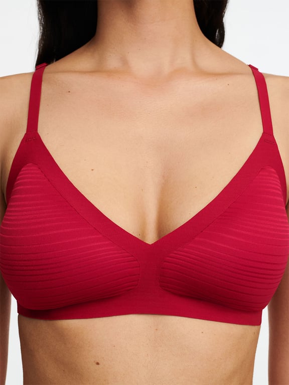 SoftStretch Stripes Bralette Passion Red - 2