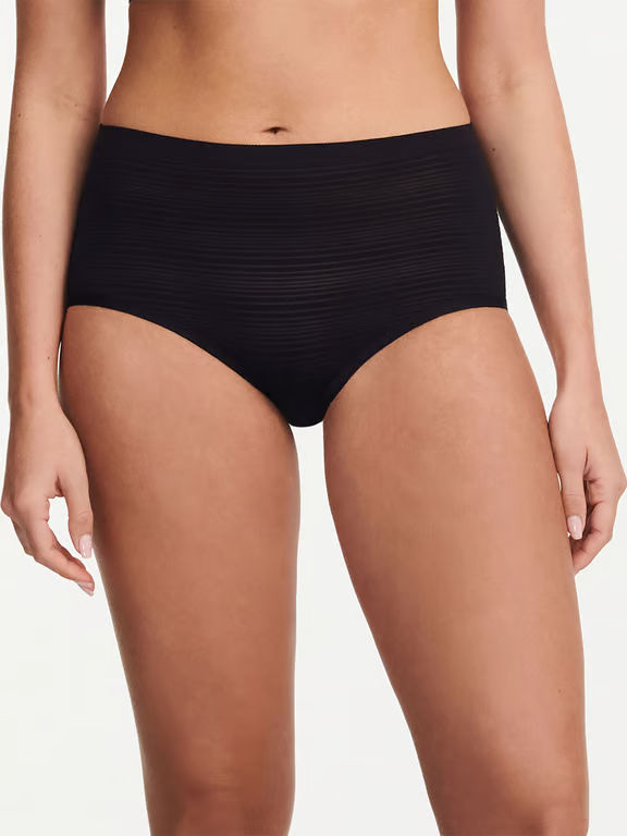 Chantelle | Softstretch Stripes - SoftStretch Sheer Brief Black - 1