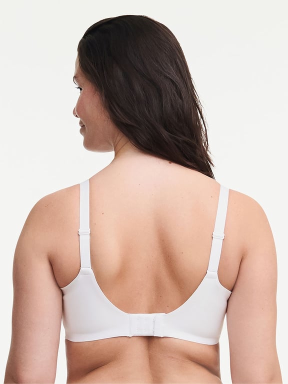 Graphic Support Lace Full Coverage Unlined Bra White