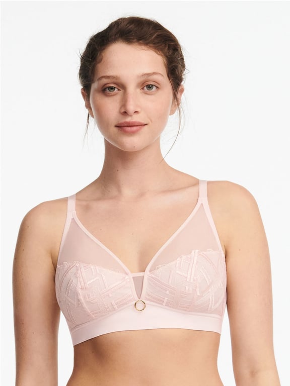 Chantelle | Graphic Support - Graphic Support Lace Wireless Bra Taffeta Pink - 1