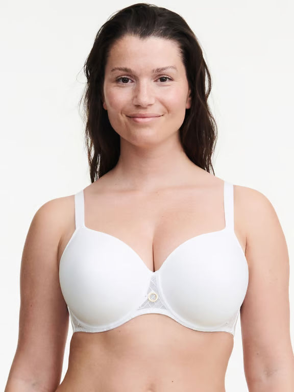 Chantelle | Graphic Support - Graphic Support Full Coverage Custom Fit T-Shirt Bra White - 1