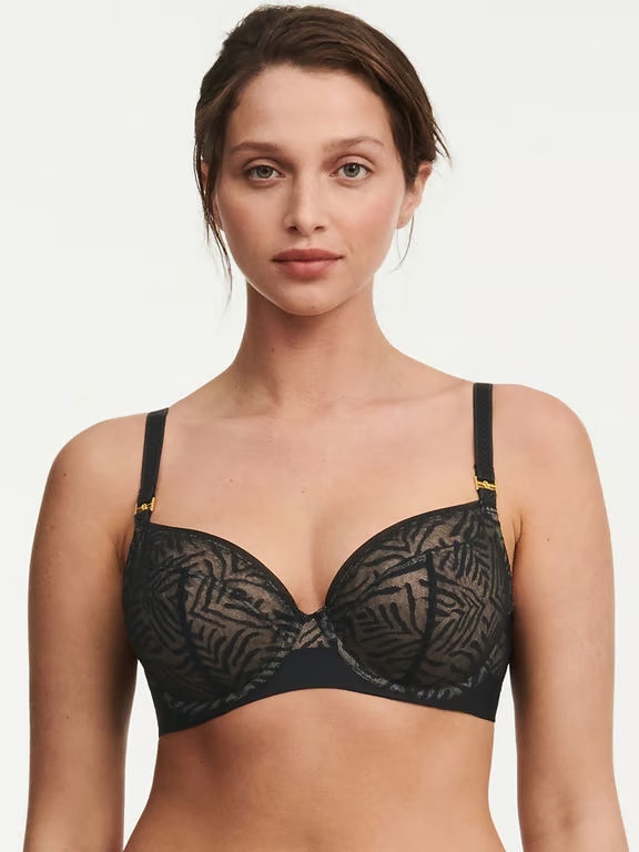 Chantelle | Graphic Allure - Graphic Allure Lace Unlined Plunge Bra Black - 1