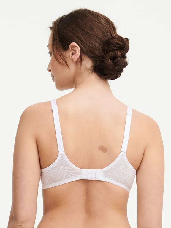 Chantelle | Graphic Allure - Graphic Allure Lace Plunge T-Shirt Bra White - 2