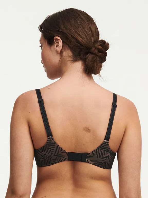 Chantelle | Graphic Allure - Graphic Allure Lace Plunge T-Shirt Bra Black - 2