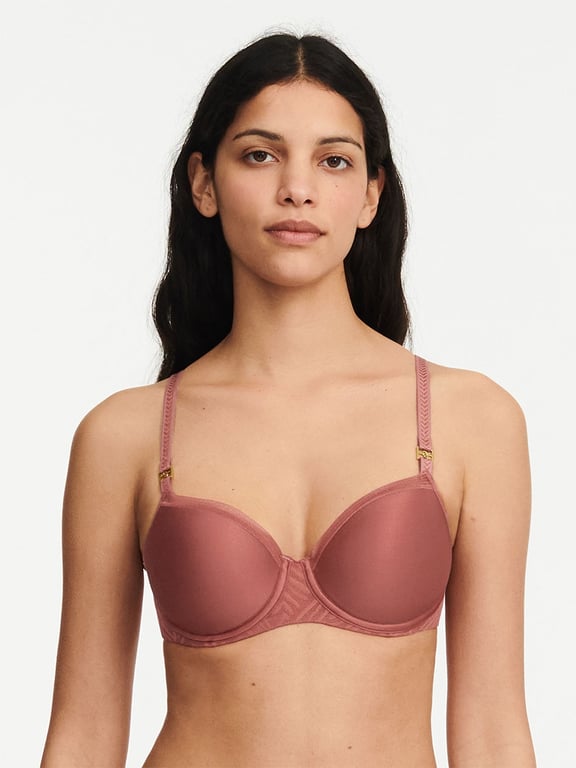 Chantelle | Graphic Allure - Graphic Allure Smooth Custom Fit Demi T-shirt Bra Amber - 1
