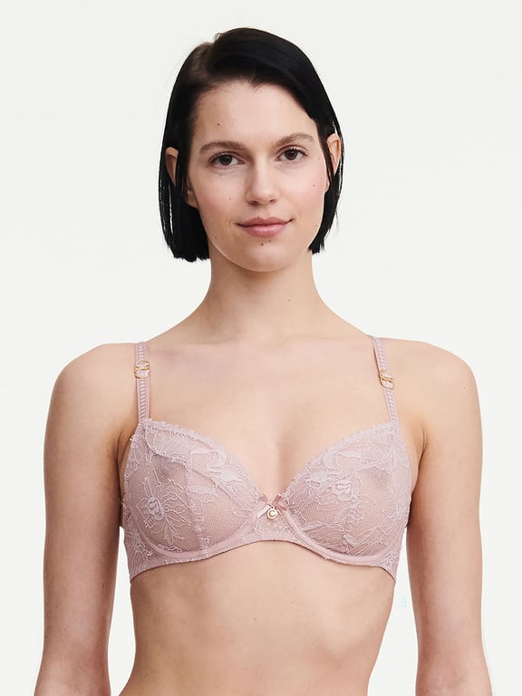 Chantelle | Orchids - Orchids Plunge Unlined Bra English Rose - 1