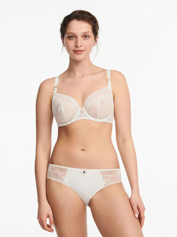 Orchids Plunge Unlined Bra Milk - 3