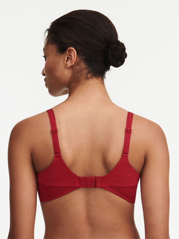 Orchids Plunge Unlined Bra Passion Red - 1