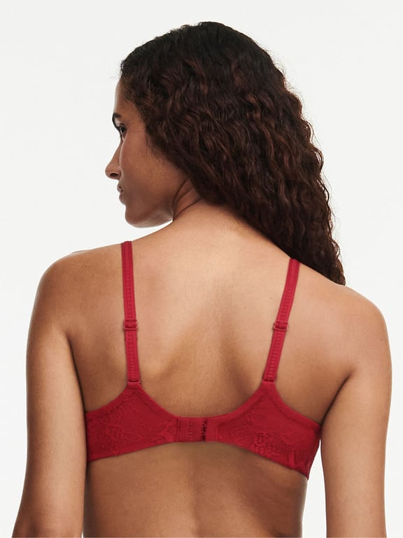 Orchids Push-up Plunge Bra Passion Red - 1