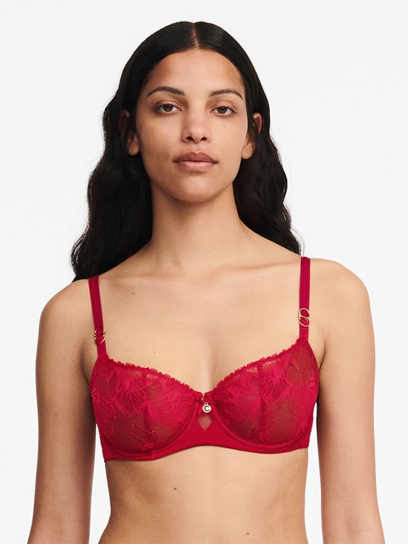 Chantelle | Orchids - Orchids Demi Bra Passion Red - 1