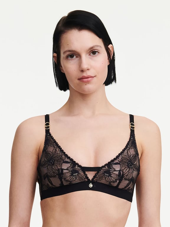 Chantelle | Orchids - Orchids Wireless Triangle Bra Black - 1