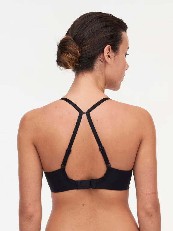 Parisian Allure Unlined Plunge Bra Black - 3