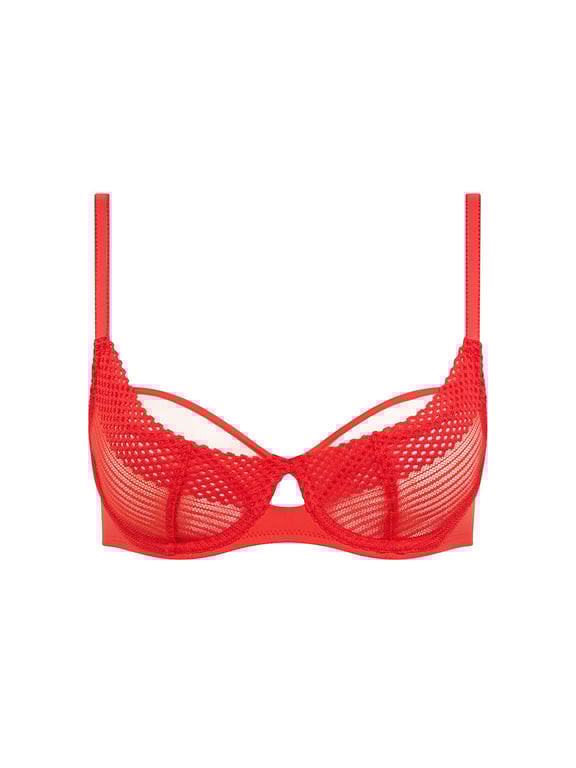 Chantelle PULP | PLAY - Chantelle PULP Play Full Coverage Unlined Underwire Bra Red Cocktail - 2