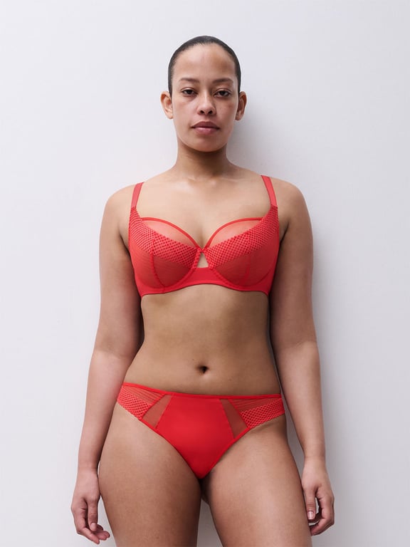 Chantelle PULP | PLAY - Chantelle PULP Play Full Coverage Unlined Underwire Bra Red Cocktail - 1