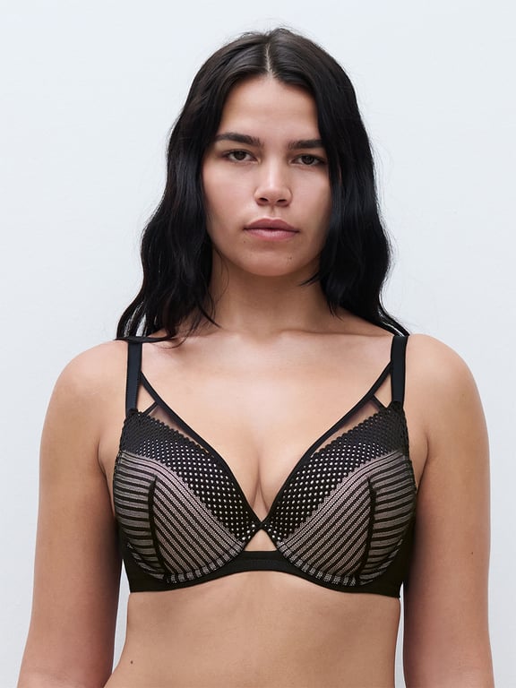 Chantelle PULP | PLAY - Chantelle PULP Play Plunge Contour Bra Black - 2