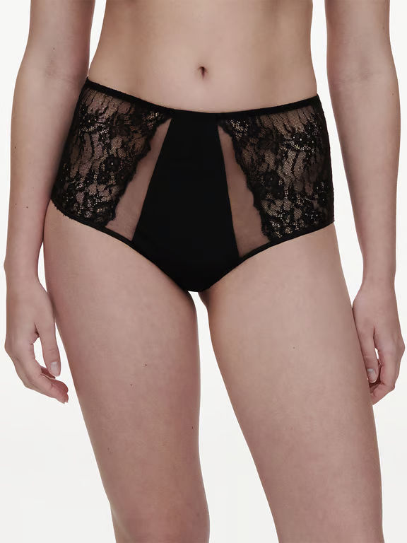 Chantelle PULP Crush High Waist Full Brief Black - 0