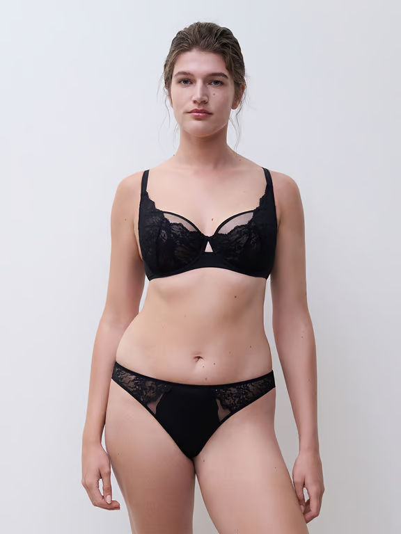 Chantelle PULP Crush Unlined Demi Bra Black - 4