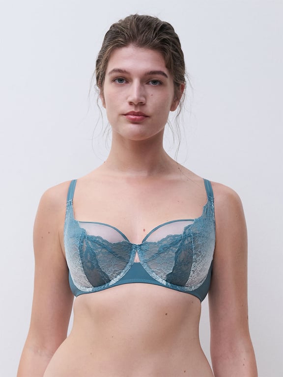 Chantelle PULP | CRUSH - Chantelle PULP Crush Unlined Demi Bra Blue Petrol Gradient - 1
