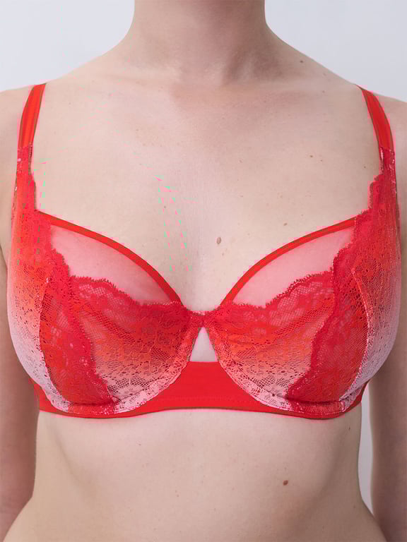 Chantelle PULP Crush Unlined Demi Bra Light Orange Gradient - 3