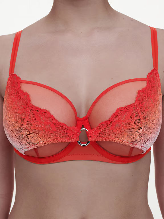 Chantelle PULP Crush Full Coverage Unlined Underwire Bra Light Orange Gradient - 4
