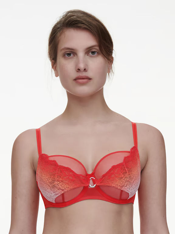 Chantelle PULP Crush Full Coverage Unlined Underwire Bra Light Orange Gradient - 2
