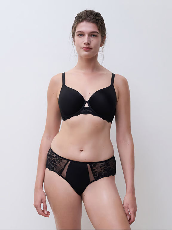 Chantelle PULP Crush Custom Fit T-Shirt Bra Black - 4