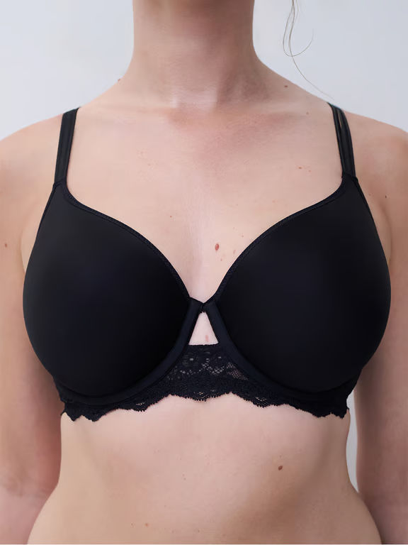 Chantelle PULP Crush Custom Fit T-Shirt Bra Black - 3