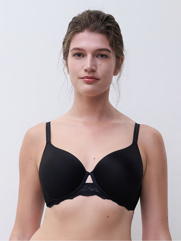 Chantelle PULP Crush Custom Fit T-Shirt Bra Black - 0