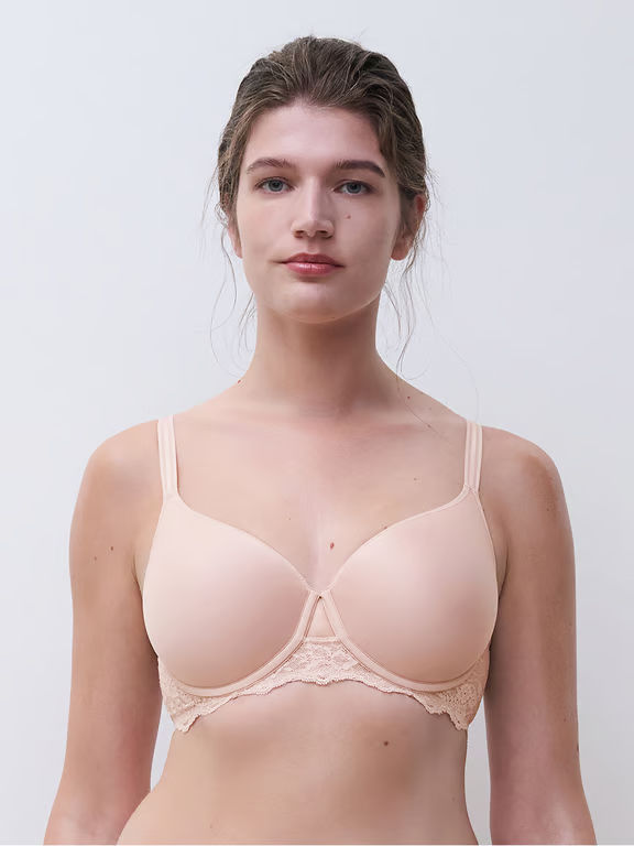 Chantelle PULP Crush Custom Fit T-Shirt Bra Nude Rose - 0