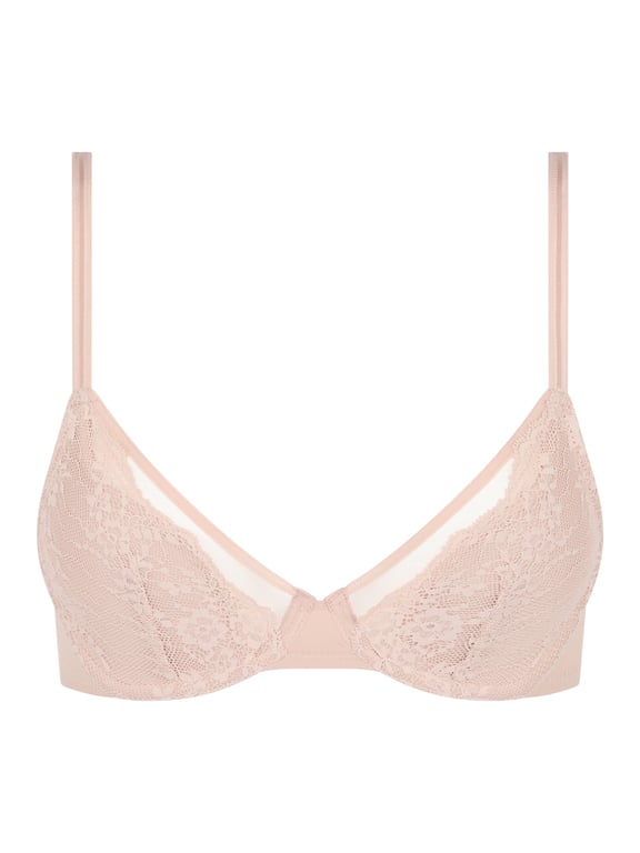 Chantelle PULP Crush Plunge T-Shirt Bra Nude Rose - 1