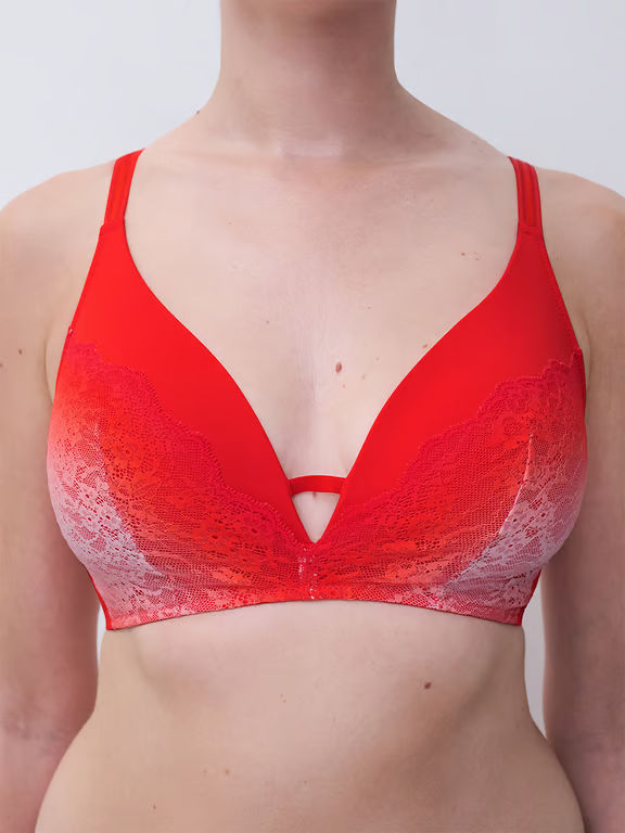 Chantelle PULP Crush Wireless T-Shirt Bra Light Orange Gradient - 2