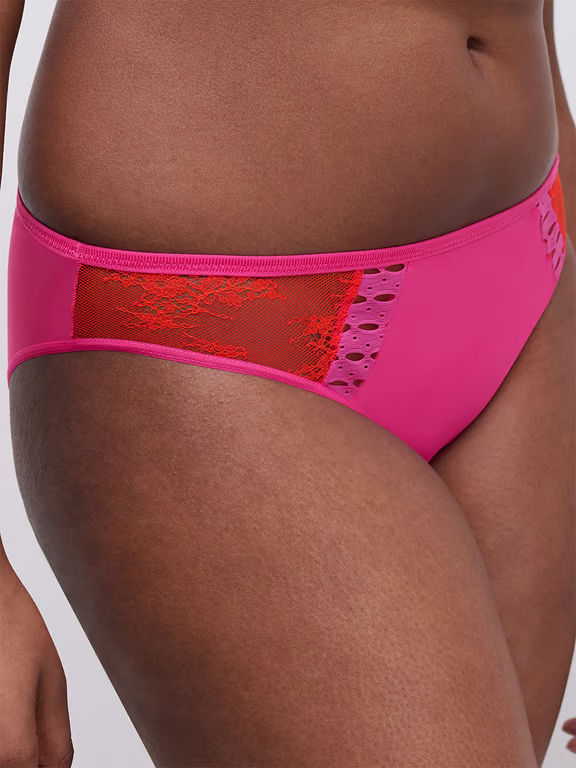 Chantelle PULP Poison Bikini Flame Red/Fuchsia Purple - 3