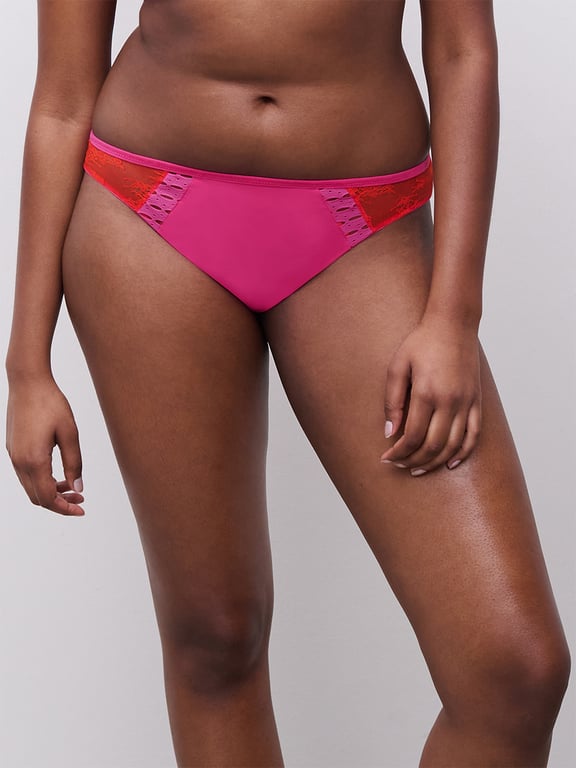 Chantelle PULP Poison Bikini Flame Red/Fuchsia Purple - 0