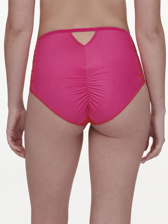 Chantelle PULP Poison High Waist Full Brief Flame Red/Fuchsia Purple - 2