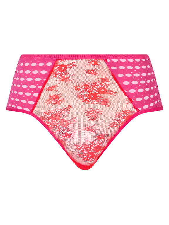 Chantelle PULP Poison High Waist Full Brief Flame Red/Fuchsia Purple - 1