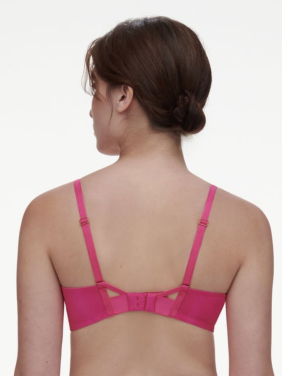 Chantelle PULP Poison Unlined Underwire Bra Flame Red/Fuchsia Purple - 2