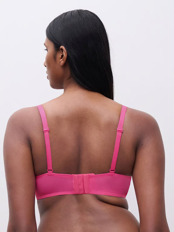 Chantelle PULP Poison Demi T-Shirt Bra Flame Red/Fuchsia Purple - 2
