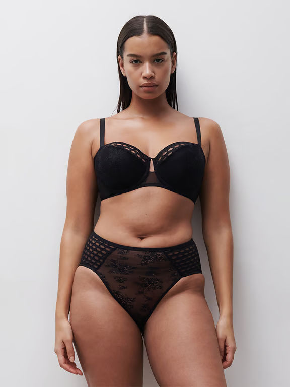 Chantelle PULP Poison Lightly Lined Demi Bra Black - 4