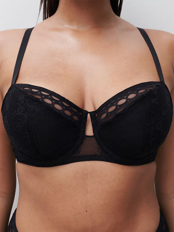 Chantelle PULP Poison Lightly Lined Demi Bra Black - 3